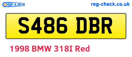 S486DBR are the vehicle registration plates.