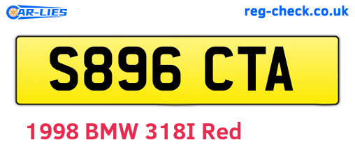 S896CTA are the vehicle registration plates.