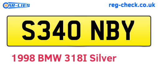 S340NBY are the vehicle registration plates.