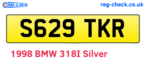 S629TKR are the vehicle registration plates.