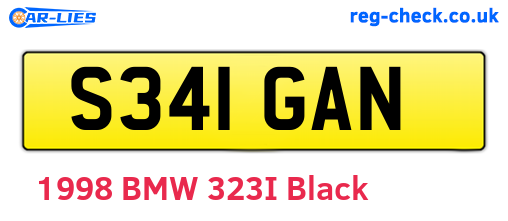 S341GAN are the vehicle registration plates.