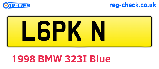 L6PKN are the vehicle registration plates.