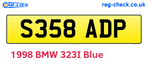 S358ADP are the vehicle registration plates.