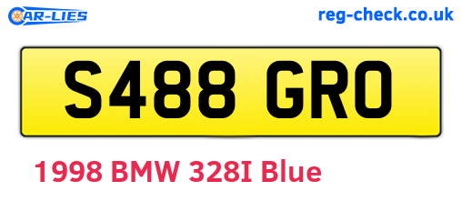 S488GRO are the vehicle registration plates.