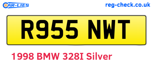 R955NWT are the vehicle registration plates.