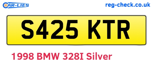 S425KTR are the vehicle registration plates.