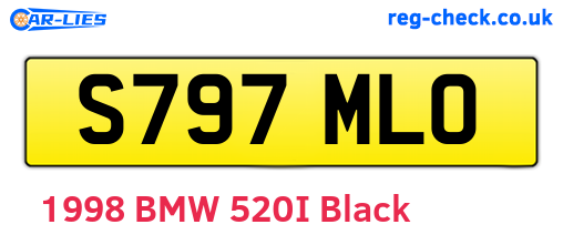 S797MLO are the vehicle registration plates.