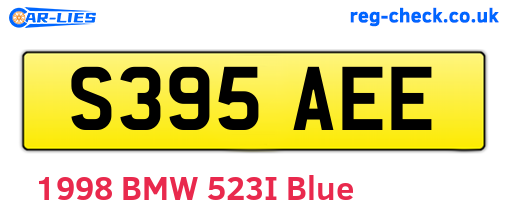S395AEE are the vehicle registration plates.