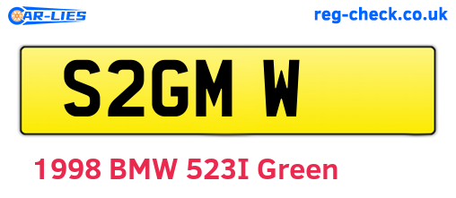 S2GMW are the vehicle registration plates.