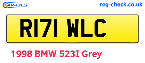R171WLC are the vehicle registration plates.
