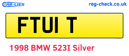 FTU1T are the vehicle registration plates.