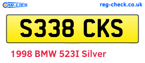 S338CKS are the vehicle registration plates.
