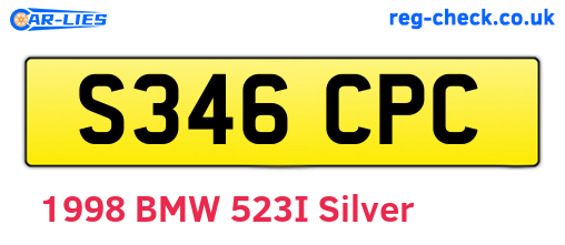 S346CPC are the vehicle registration plates.