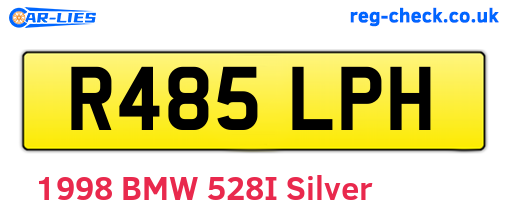 R485LPH are the vehicle registration plates.