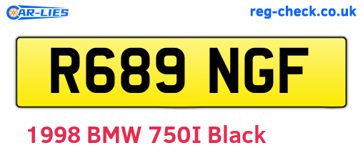R689NGF are the vehicle registration plates.