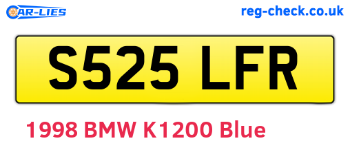 S525LFR are the vehicle registration plates.