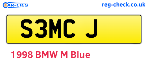 S3MCJ are the vehicle registration plates.