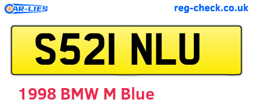 S521NLU are the vehicle registration plates.