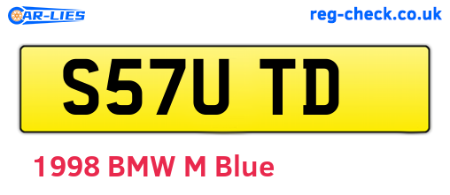 S57UTD are the vehicle registration plates.