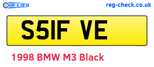 S51FVE are the vehicle registration plates.