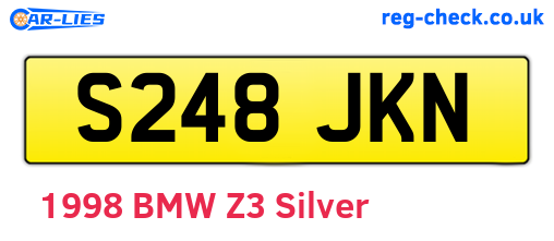 S248JKN are the vehicle registration plates.