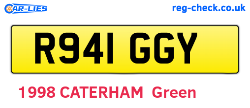R941GGY are the vehicle registration plates.