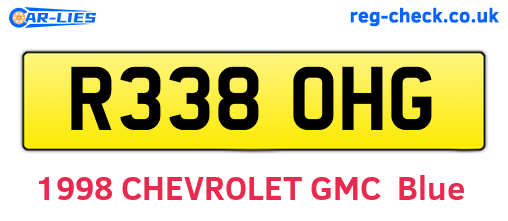 R338OHG are the vehicle registration plates.