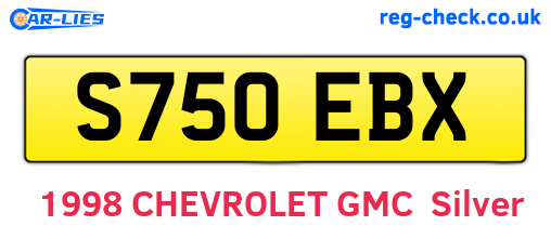 S750EBX are the vehicle registration plates.