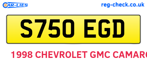 S750EGD are the vehicle registration plates.