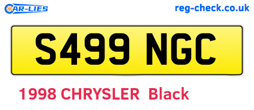 S499NGC are the vehicle registration plates.