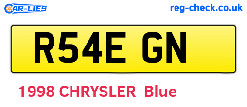 R54EGN are the vehicle registration plates.