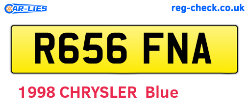 R656FNA are the vehicle registration plates.