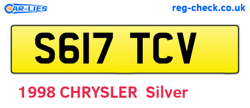 S617TCV are the vehicle registration plates.