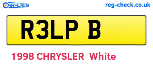 R3LPB are the vehicle registration plates.