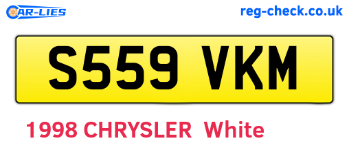 S559VKM are the vehicle registration plates.