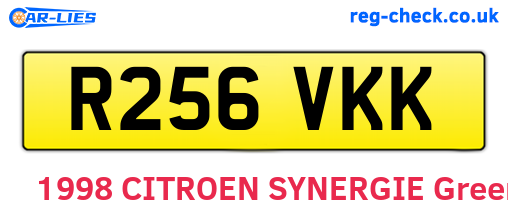 R256VKK are the vehicle registration plates.
