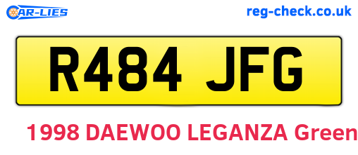 R484JFG are the vehicle registration plates.