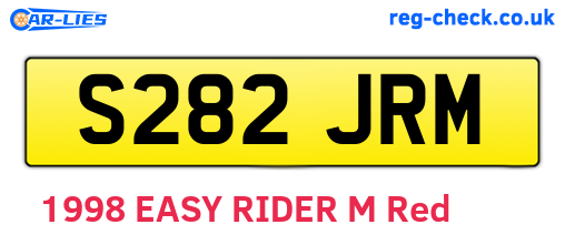 S282JRM are the vehicle registration plates.