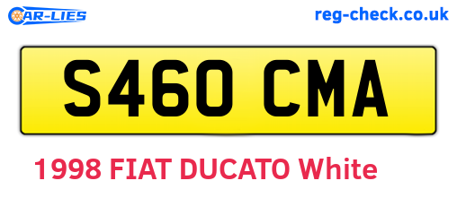 S460CMA are the vehicle registration plates.
