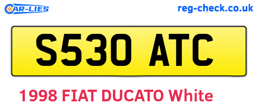 S530ATC are the vehicle registration plates.