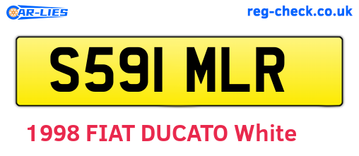 S591MLR are the vehicle registration plates.