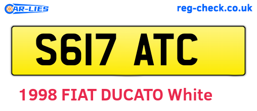 S617ATC are the vehicle registration plates.