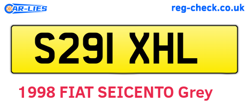 S291XHL are the vehicle registration plates.