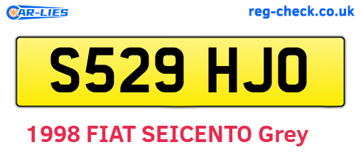 S529HJO are the vehicle registration plates.