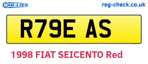 R79EAS are the vehicle registration plates.