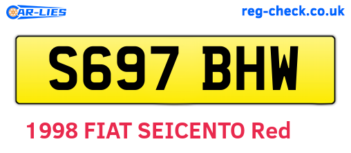 S697BHW are the vehicle registration plates.