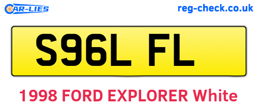 S96LFL are the vehicle registration plates.