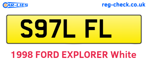 S97LFL are the vehicle registration plates.