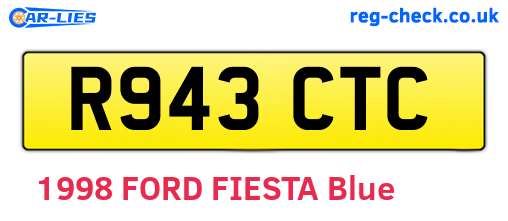 R943CTC are the vehicle registration plates.