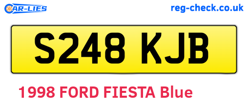 S248KJB are the vehicle registration plates.